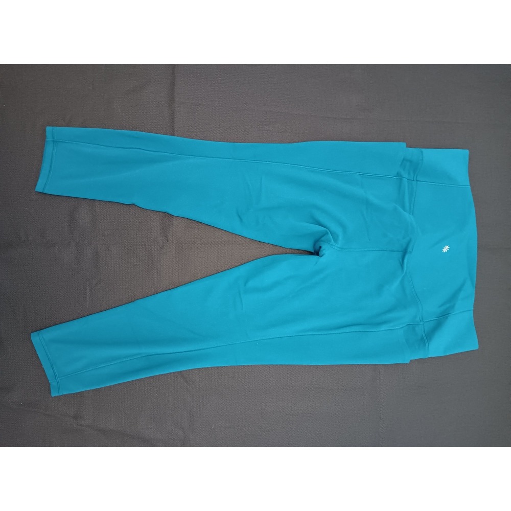Athleta Salutation Stash 7/8 Tight Teal Blue High Rise Leggings XL 54023 - Picture 11 of 11